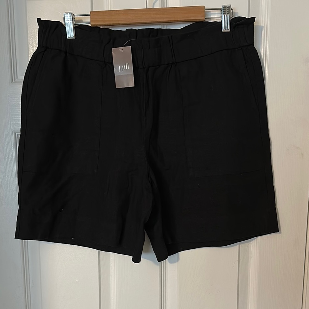 NWT J. Jill navy linen shorts
